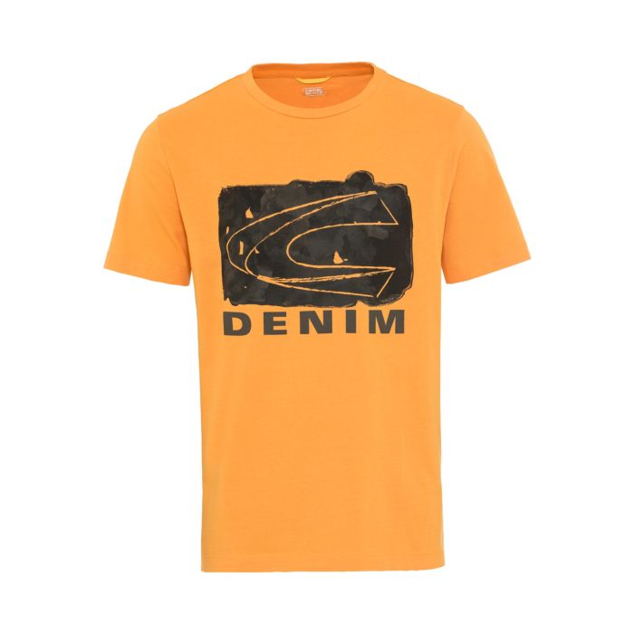 camel active | T-Shirt aus Bio-Baumwolle | Sun Orange | Herren Shirts &  Polos